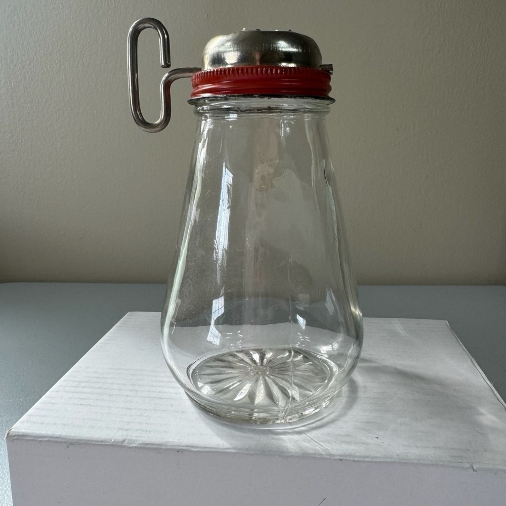 Vintage Federal Tool Corp Chicago Nut Cheese Chopper Grinder Glass Jar Turn Key